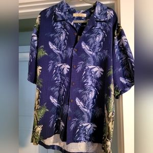 Tommy Bahama XL Hawaiian 100% silk shirt